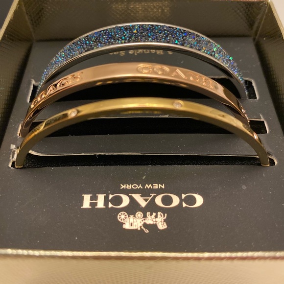 NWT Coach StoneSparkle Bangle 3 pc Set F88635 Multicolor - Picture 4 of 6